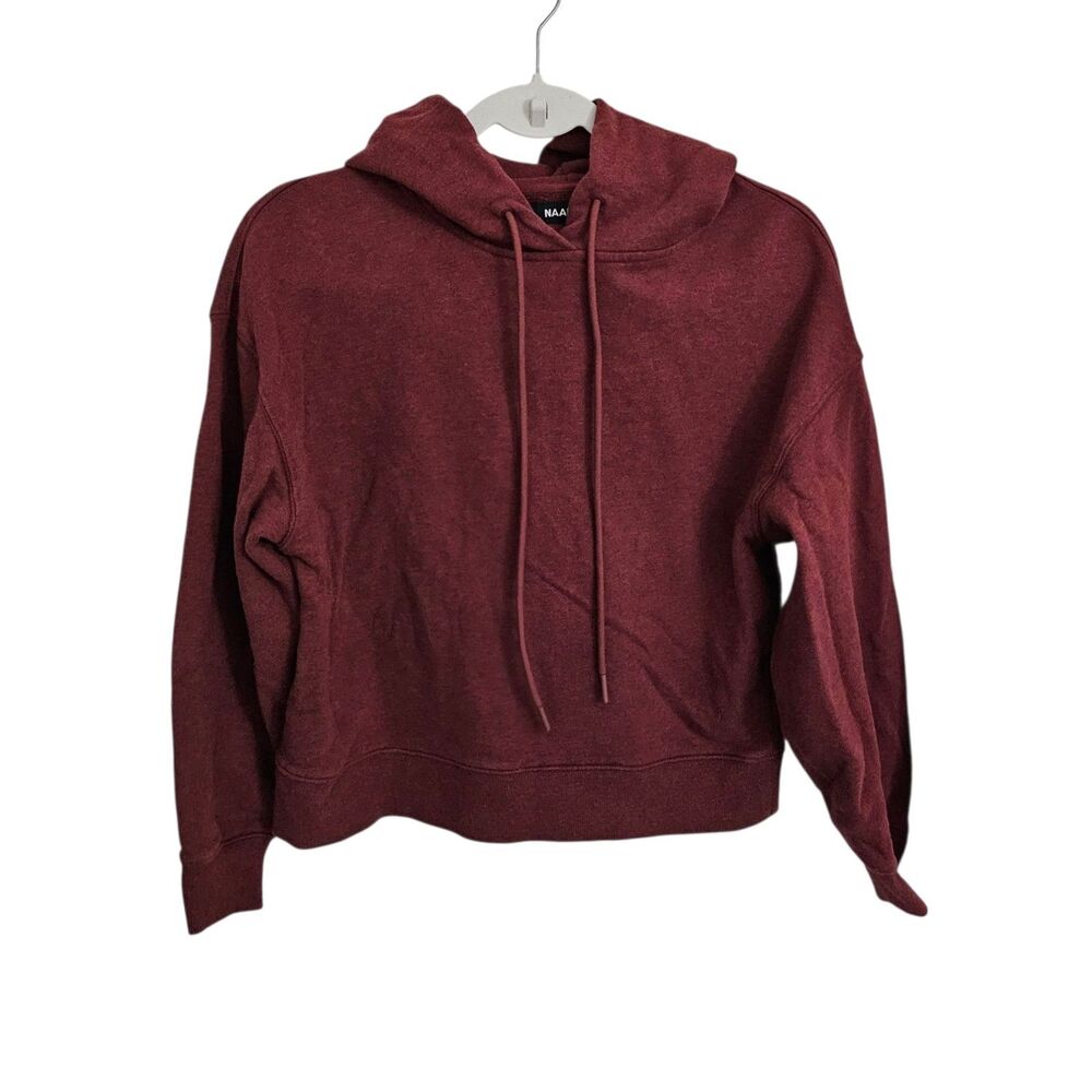 NAADAM Sweater‎ Womens XS Maroon Cotton Cashmere Hoodie Outdoor Pullover